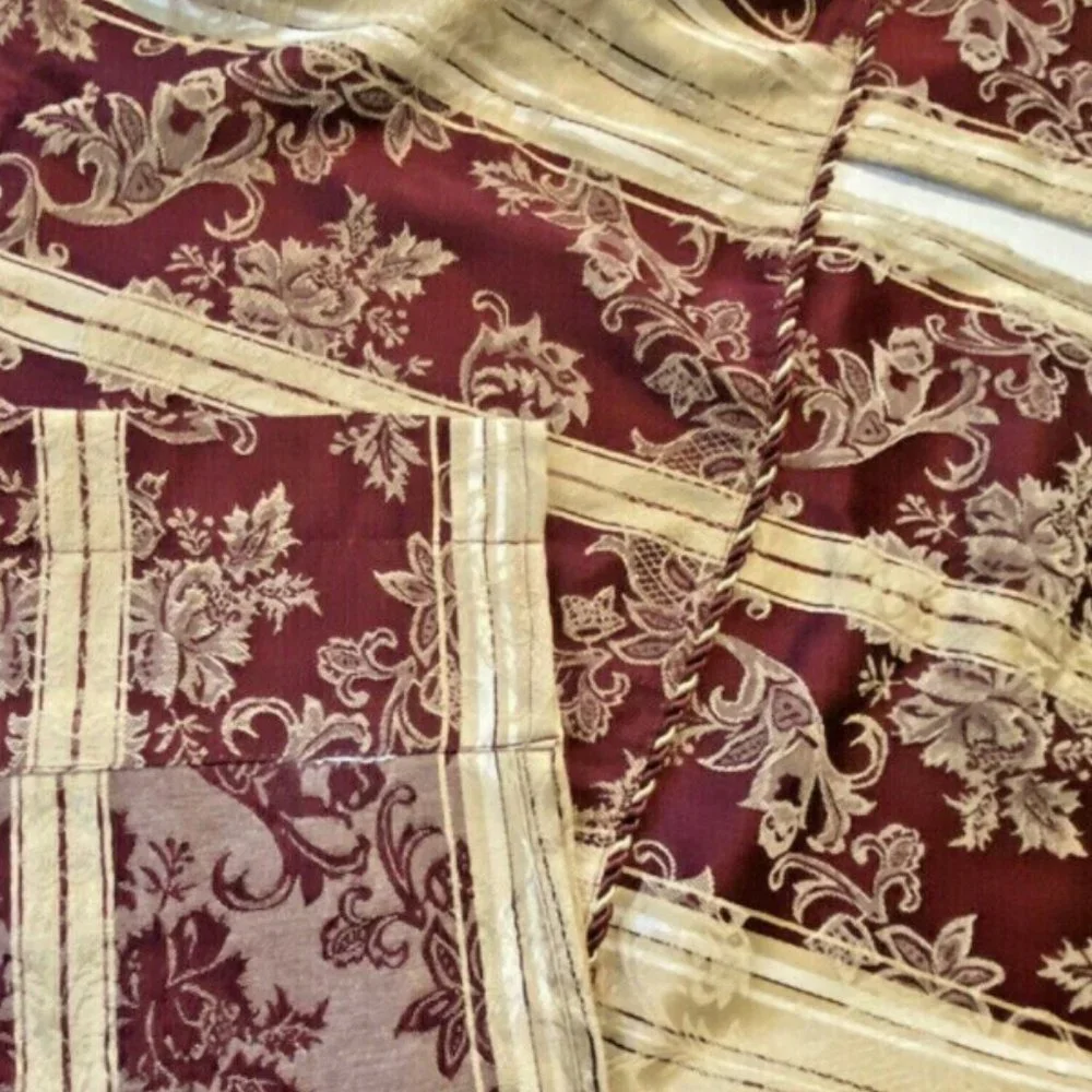 Complete Luxury Window Treatment Curtains Valances